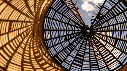 The roof of the tower