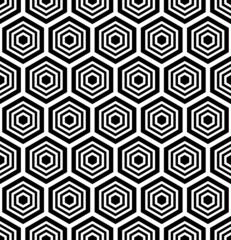 Seamless geometric hexagons pattern. Honeycomb structure.