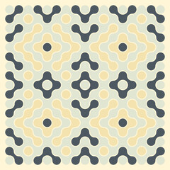 Multicolor truchet tiling connections illustration