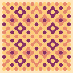 Multicolor truchet tiling connections illustration