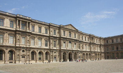 Fototapeta na wymiar Louvre Museum in Paris, France