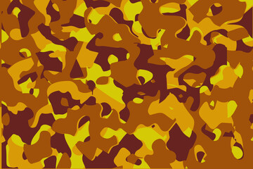 Yellow colorful camouflage pattern, texture seamless background