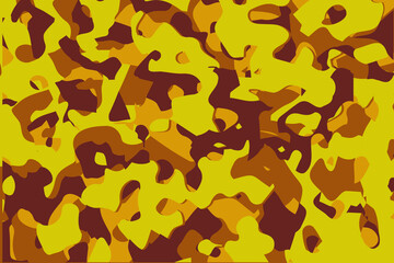 Yellow colorful camouflage pattern, texture seamless background