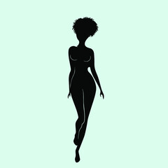 silhouette of a sexy woman