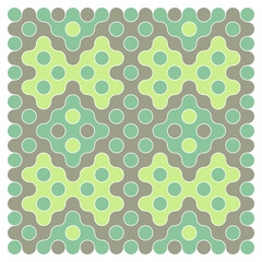 Multicolor truchet tiling connections illustration