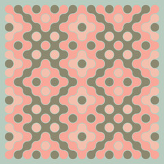 Multicolor truchet tiling connections illustration