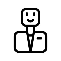 business man icon or logo isolated sign symbol vector illustration - high quality black style vector icons
