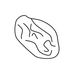 Raisins icon in line style icon, isolated on white background