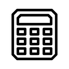 calculator icon or logo isolated sign symbol vector illustration - high quality black style vector icons
