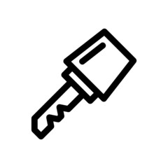 car lock icon or logo isolated sign symbol vector illustration - high quality black style vector icons
