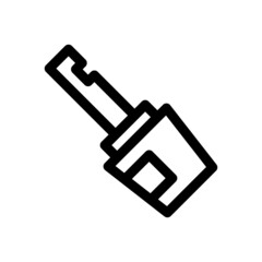 car lock icon or logo isolated sign symbol vector illustration - high quality black style vector icons
