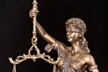 Fototapeta na wymiar The Statue of Justice. Lady justice or Iustitia.