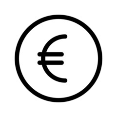 euro icon or logo isolated sign symbol vector illustration - high quality black style vector icons
