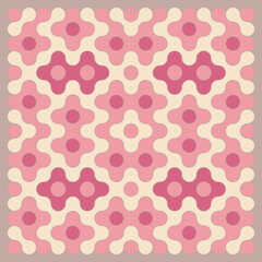 Multicolor truchet tiling connections illustration