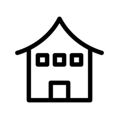 home icon or logo isolated sign symbol vector illustration - high quality black style vector icons
