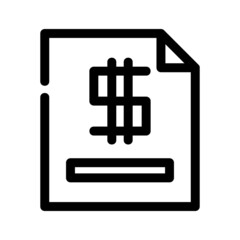 Obraz premium invoice icon or logo isolated sign symbol vector illustration - high quality black style vector icons 