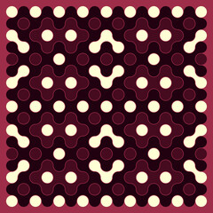 Multicolor truchet tiling connections illustration