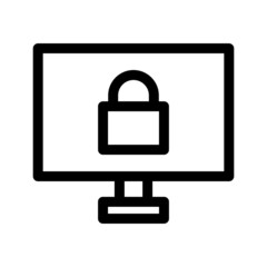 lock icon or logo isolated sign symbol vector illustration - high quality black style vector icons
