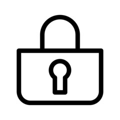 lock icon or logo isolated sign symbol vector illustration - high quality black style vector icons
