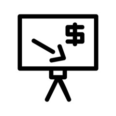 Fototapeta premium loss chart icon or logo isolated sign symbol vector illustration - high quality black style vector icons 