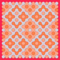 Multicolor truchet tiling connections illustration