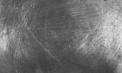 Authentic scratches on steel. The texture of light steel in scratches is rough. Monochrome damaged...
