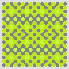 Multicolor truchet tiling connections illustration