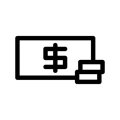 Fototapeta premium paying icon or logo isolated sign symbol vector illustration - high quality black style vector icons 