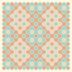 Multicolor truchet tiling connections illustration