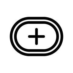 Obraz premium plus icon or logo isolated sign symbol vector illustration - high quality black style vector icons 