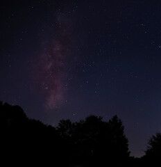 Fototapeta na wymiar Milky Way seen from North Carolina