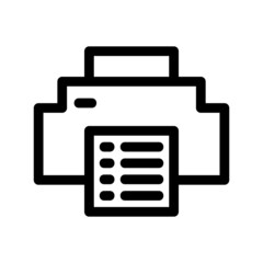 Fototapeta premium printer icon or logo isolated sign symbol vector illustration - high quality black style vector icons 
