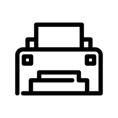 printer icon or logo isolated sign symbol vector illustration - high quality black style vector icons
