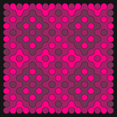 Multicolor truchet tiling connections illustration