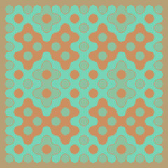 Multicolor truchet tiling connections illustration