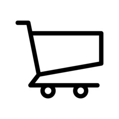 shopping cart icon or logo isolated sign symbol vector illustration - high quality black style vector icons
