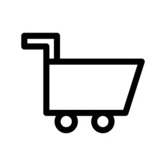 shopping cart icon or logo isolated sign symbol vector illustration - high quality black style vector icons
