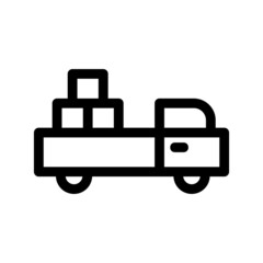 truck icon or logo isolated sign symbol vector illustration - high quality black style vector icons
