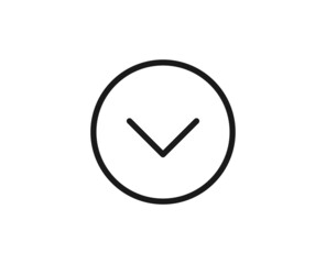 Black line icon on white background