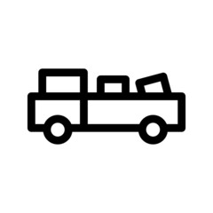 truck icon or logo isolated sign symbol vector illustration - high quality black style vector icons
