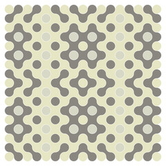 Multicolor truchet tiling connections illustration