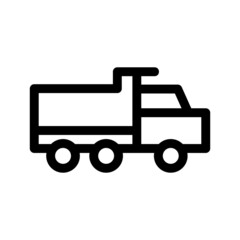 truck icon or logo isolated sign symbol vector illustration - high quality black style vector icons
