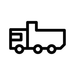 truck icon or logo isolated sign symbol vector illustration - high quality black style vector icons
