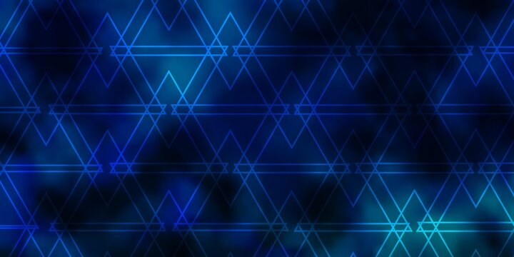 Light Blue, Green vector background with lines, triangles.