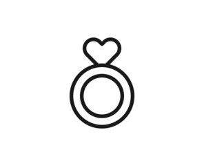 Heart line icon. Vector symbol in trendy flat style on white background. Love sing for design.