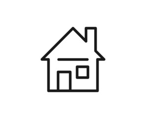 Constraction line icon on white background