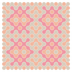 Multicolor truchet tiling connections illustration