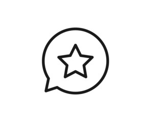 Black line icon on white background