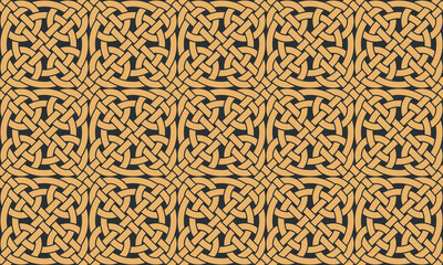 Seamless texture celtic style. Original ethnic ornament.