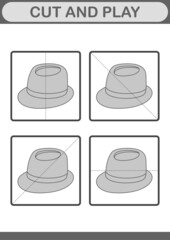 Cut and play with Fedora Hat